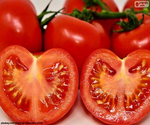 yapboz İkiye bölmek domates